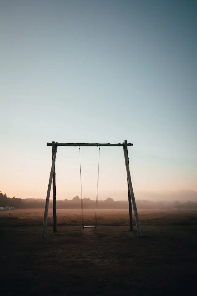 Sunset swing set